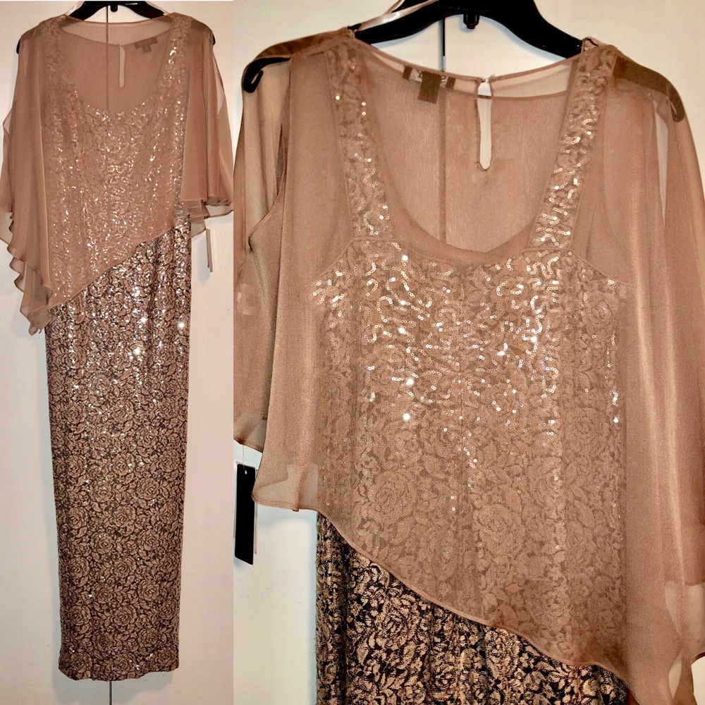 Two Piece Blush Elegant Dress